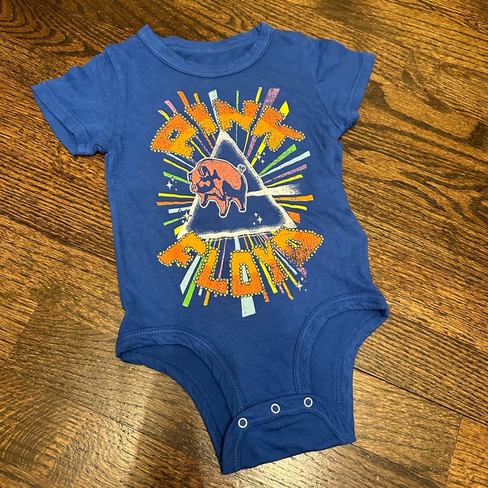 Rowdy Sprout Pink Floyd Baby Onesie